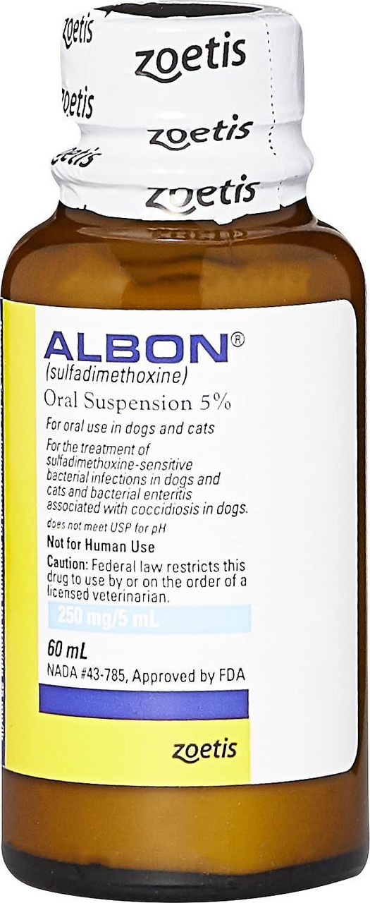 Albon Oral Suspension 5% 60mL - Prescription Required