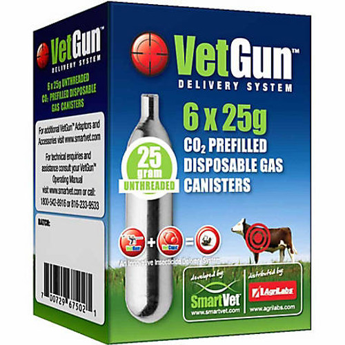 CO2 Cartridges for VetGun