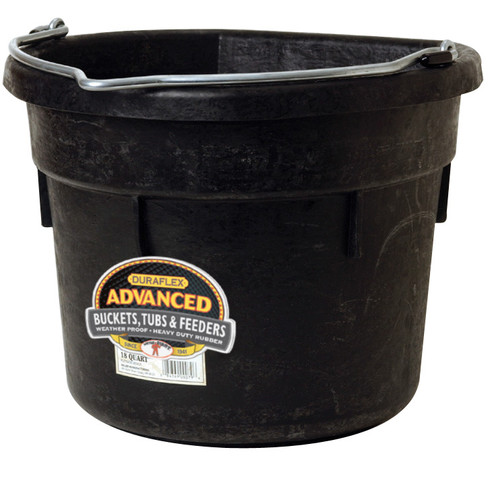 Little Giant Durable Weatherproof 6.5 Gallon Rubber Tub Feeder Pan