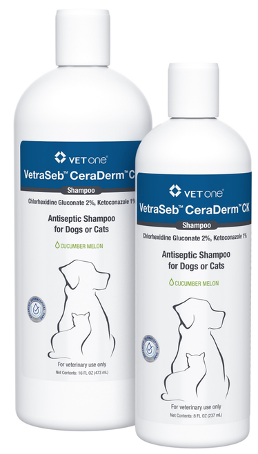 VetraSeb CeraDerm CK Antiseptic Shampoo 