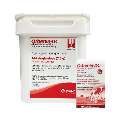 Orbenin-DC (Benzathine Cloxacillin), Dry Cow Intramammary Infusion