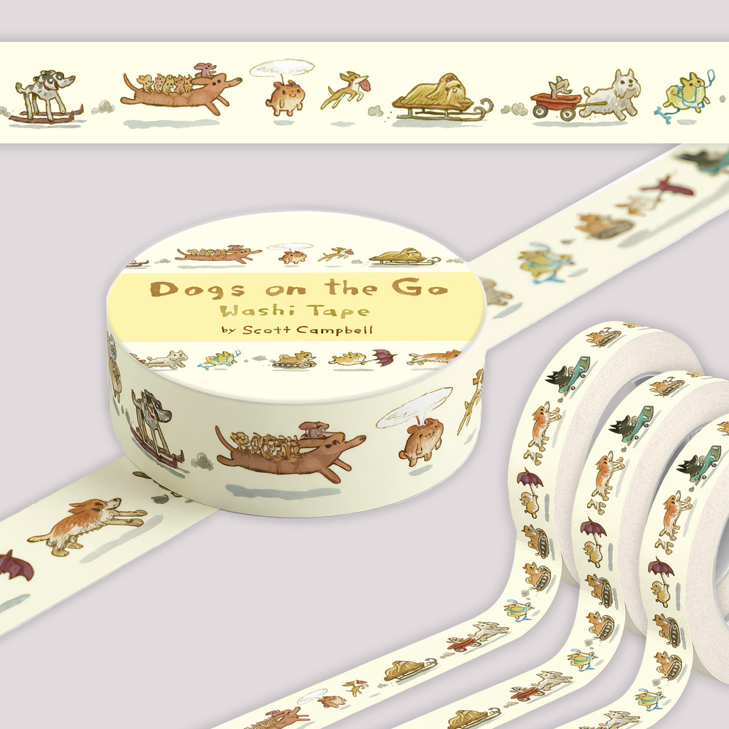 Dogs On The Go Washi Tape
