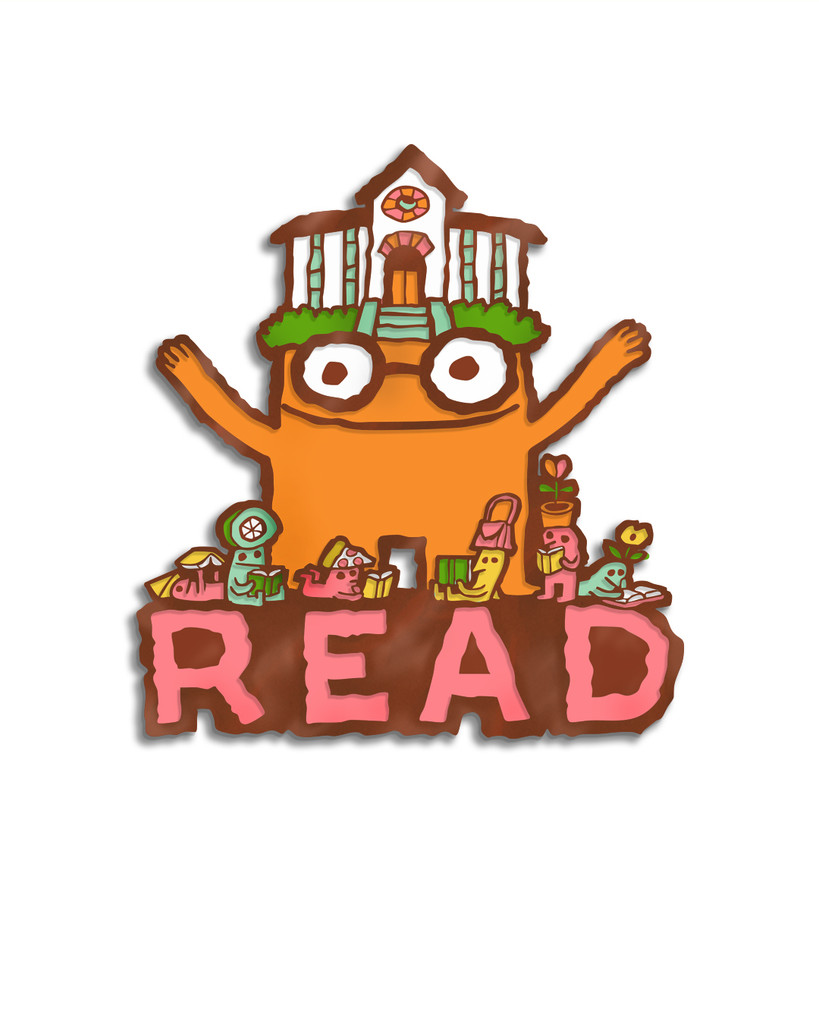 Cabin Head and Tree Head READ Pin