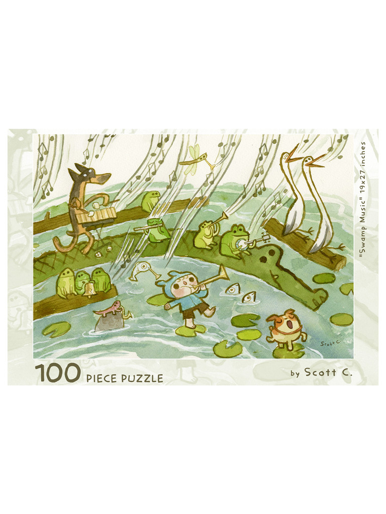 Swamp Music 100pc puzzle by Scott C