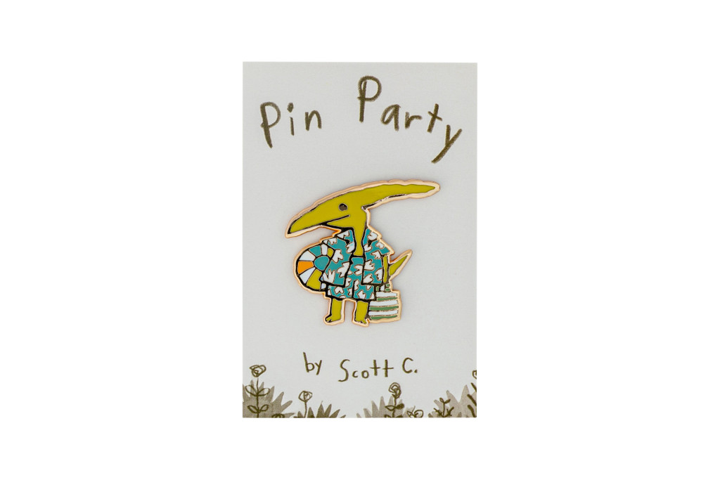 Beach Shirt Dino Enamel Pin
