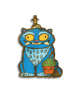 The Big Blue Cat Enamel Pin