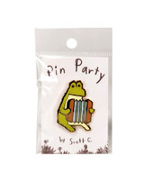 Accordion Frog Pin