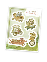 Dogs-on-the-Go Sticker Sheet