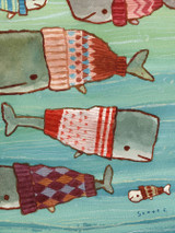 Whale Sweaters Print