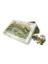 Photo of Swamp Music 100pc puzzle showing size of pieces by Scott C