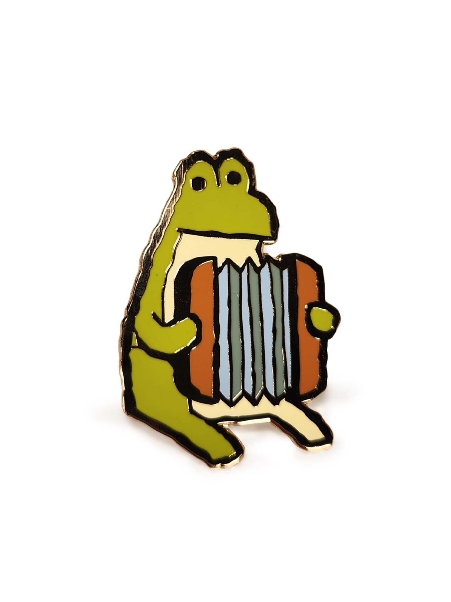 Accordion Frog Pin
