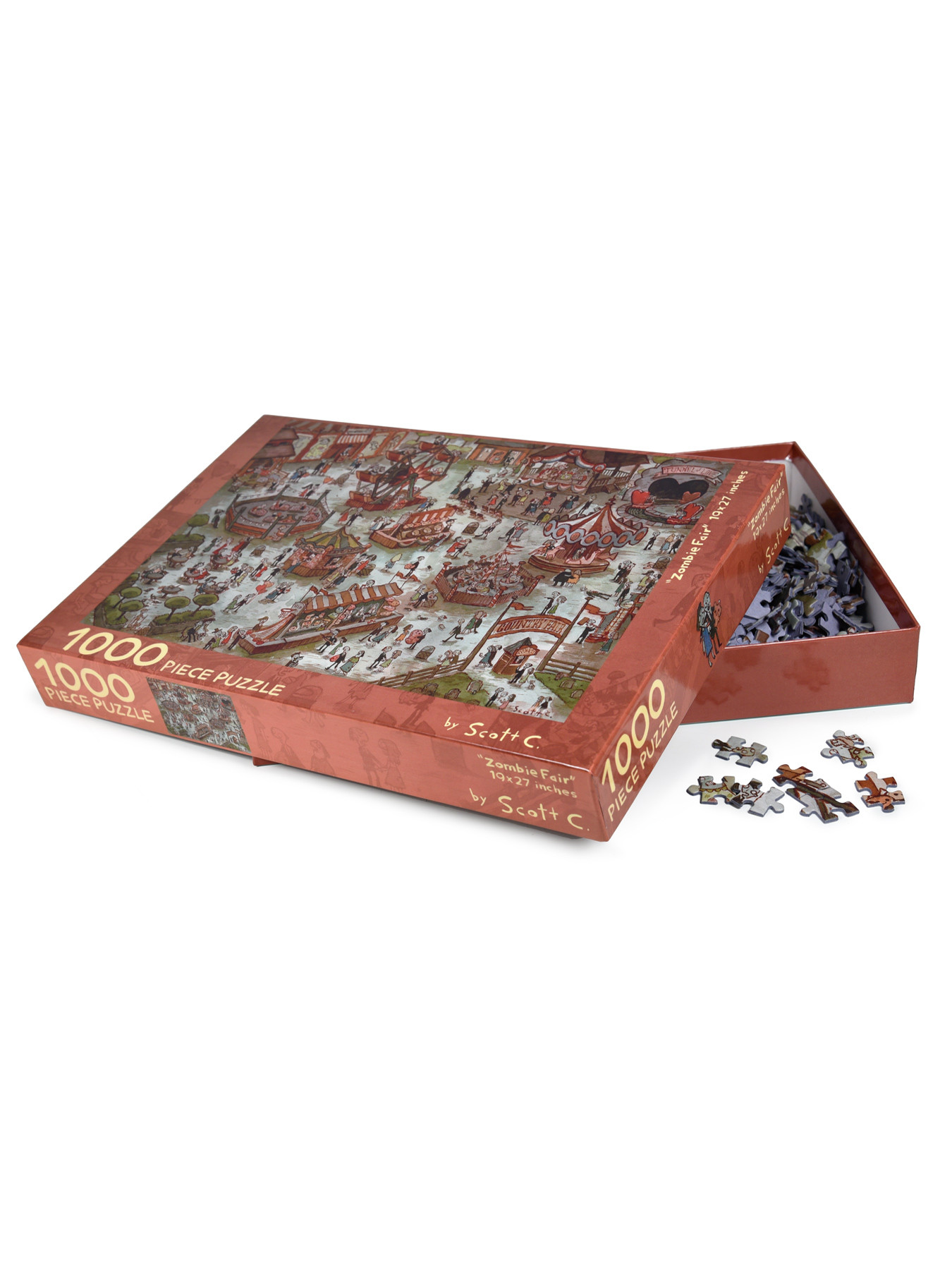 Zombie Fair 1,000 Piece Puzzle - Scott C Shop
