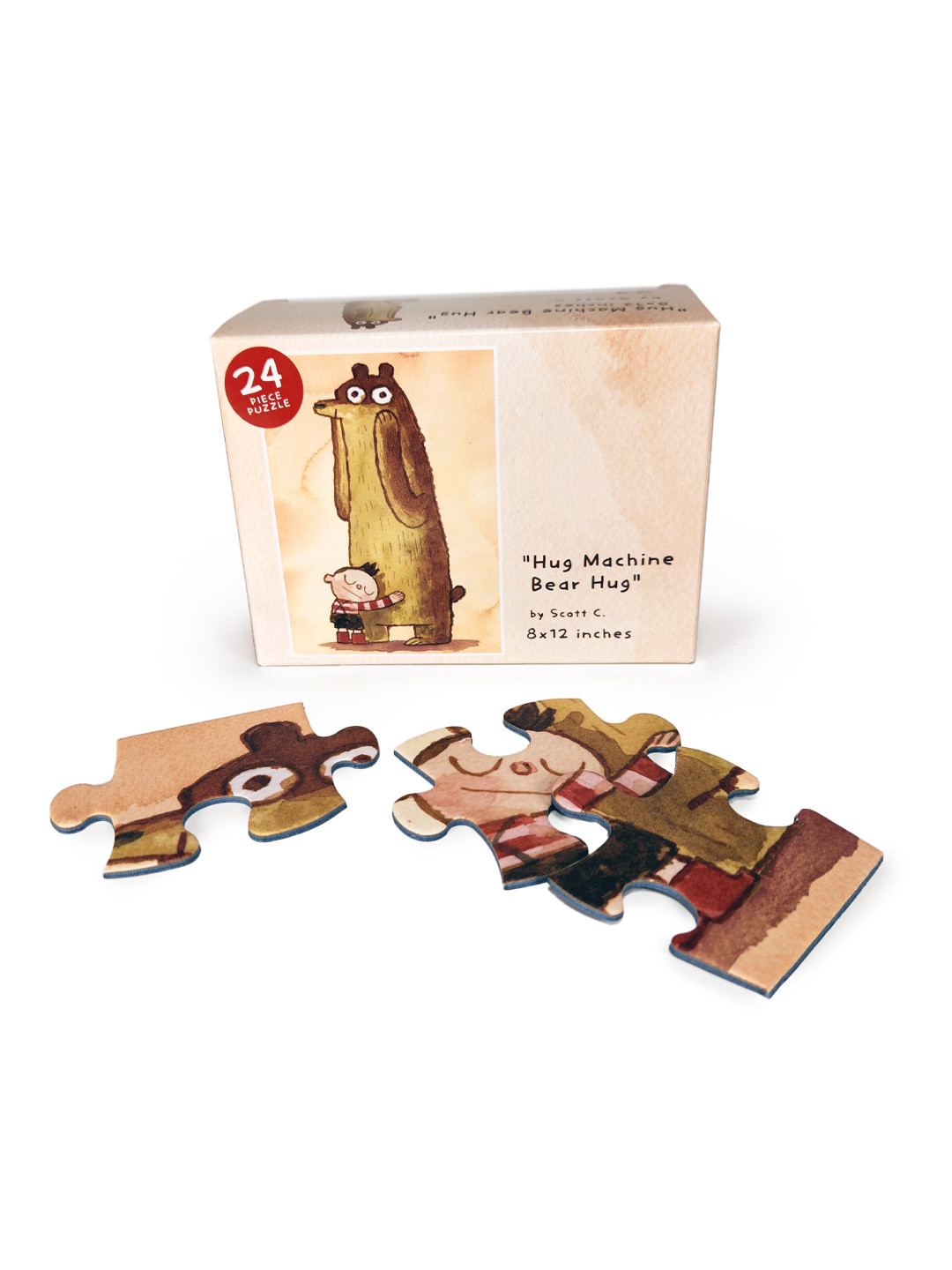 Hug Bear 24 piece puzzle - Scott C Shop
