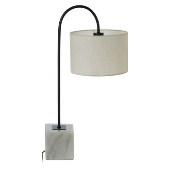 MANHATTAN BLOC MARBLE CURVE TABLE LAMP