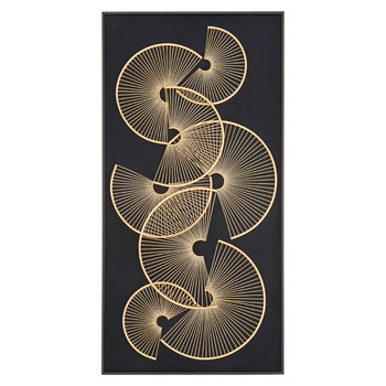 MODERNO METAL FAN FRAMED WALL ART