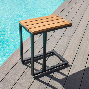 MAZE RATTAN OUTDOOR OSLO U SHAPED SIDE TABLE