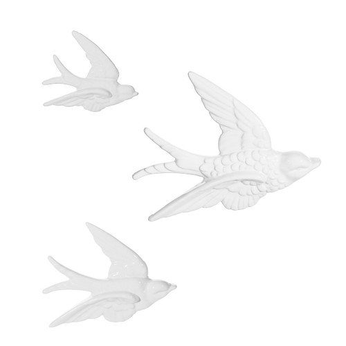 SWALLOW WALL DECORATIONS - Set of 3 SWALLOW WALL DECORATIONS - Set of 3