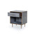 HAMPTON BEDSIDE TABLE IN FAUX SHAGREEN