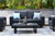 MAZE RATTAN OUTDOOR FABRIC ETHOS 2 SEATER SOFA SET WITH COFFEE TABLE