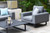 MAZE RATTAN OUTDOOR FABRIC ETHOS 2 SEATER SOFA SET WITH COFFEE TABLE