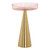 GLITZ SMALL SIDE TABLE IN PINK GLASS AND GOLD