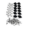 Aluminum Bed Cover DZUS Kit black