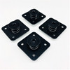 Black Self Ejecting QTR Turn Fastener Doubler Plates - Hex Head