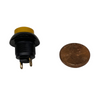 small yellow pushbutton switch normally open momentary