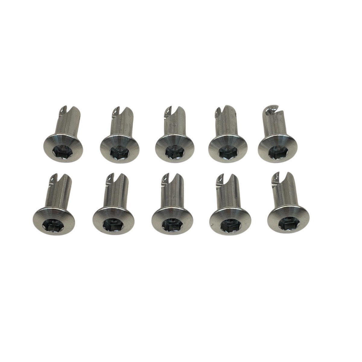 1/4 Quarter Turn Allen Head DZUS Button Fasteners - 400 Dome 10pk