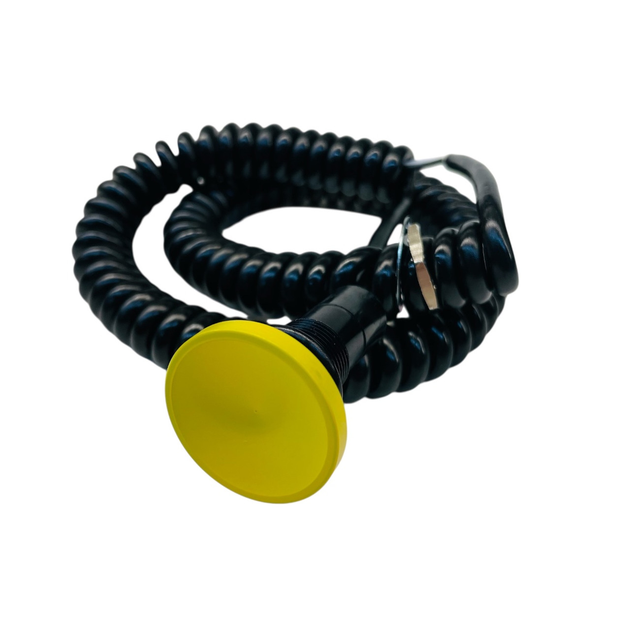 yellow corded concave transbrake button