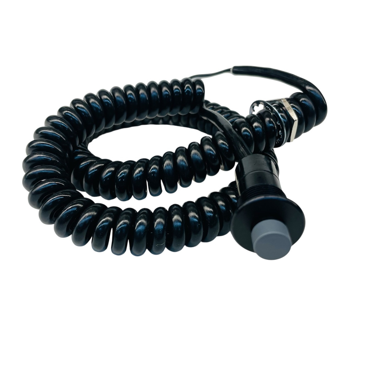 corded snap action button grey