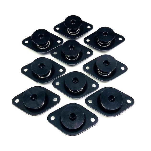 7/16 In. Self-Ejecting Flush Slotted Head Quarter Turn Fastener, Steel - Foto 4