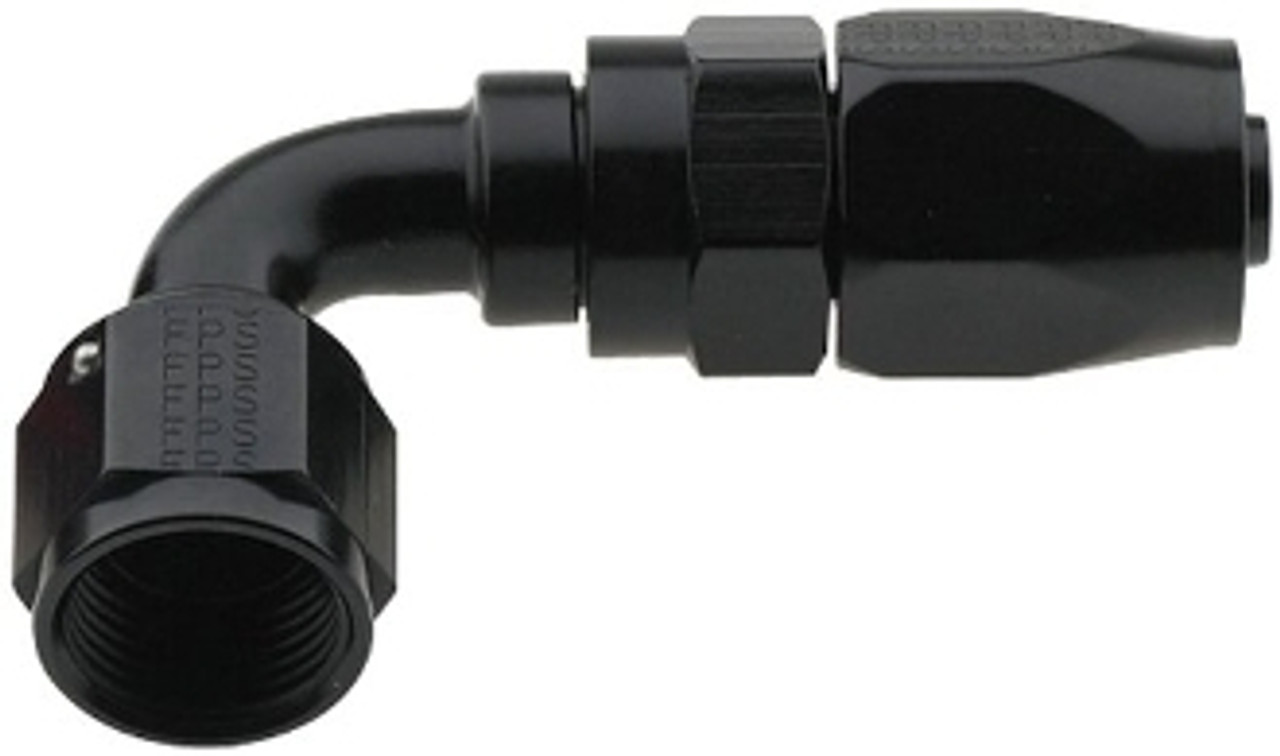 Fragola Hose End -8 AN 90 Degree Black