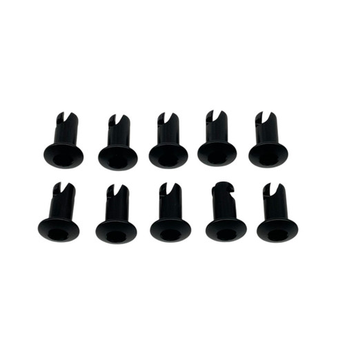 1/4 Black Quarter Turn Allen Head DZUS Button Fasteners - 500 Dome