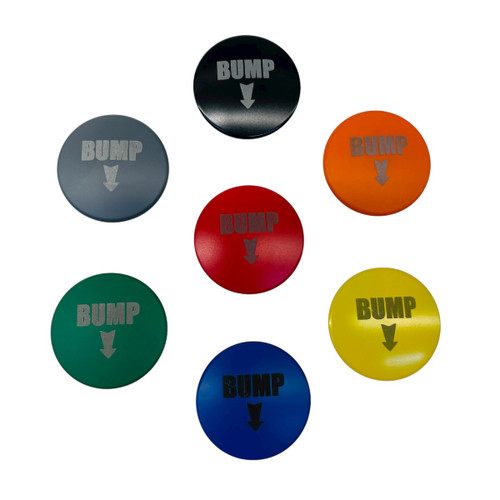 Billet Mushroom Bump Down Engraved Corded Button