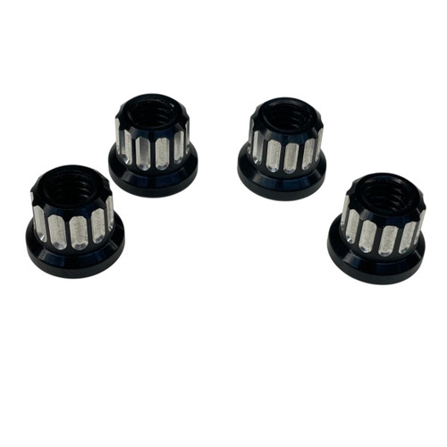 12pt carburetor nuts black machined 12pt carburetor nuts black machined