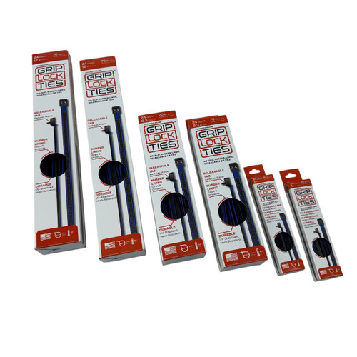 griplock ties assortment bule