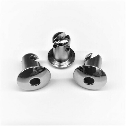 .550 Chrome Hex Head Quarter Turn DZUS Button Fasteners