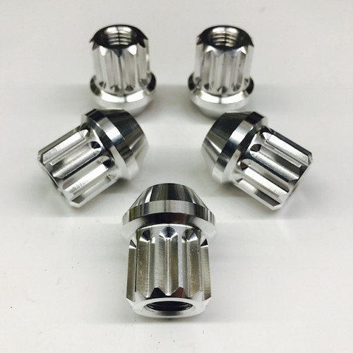 1/2 Acorn / Tapered / Conical Seat Billet 12pt Lugs nuts polished
