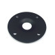 Quarter Turn Fastener Doubler Plate - Black Round Aluminum
