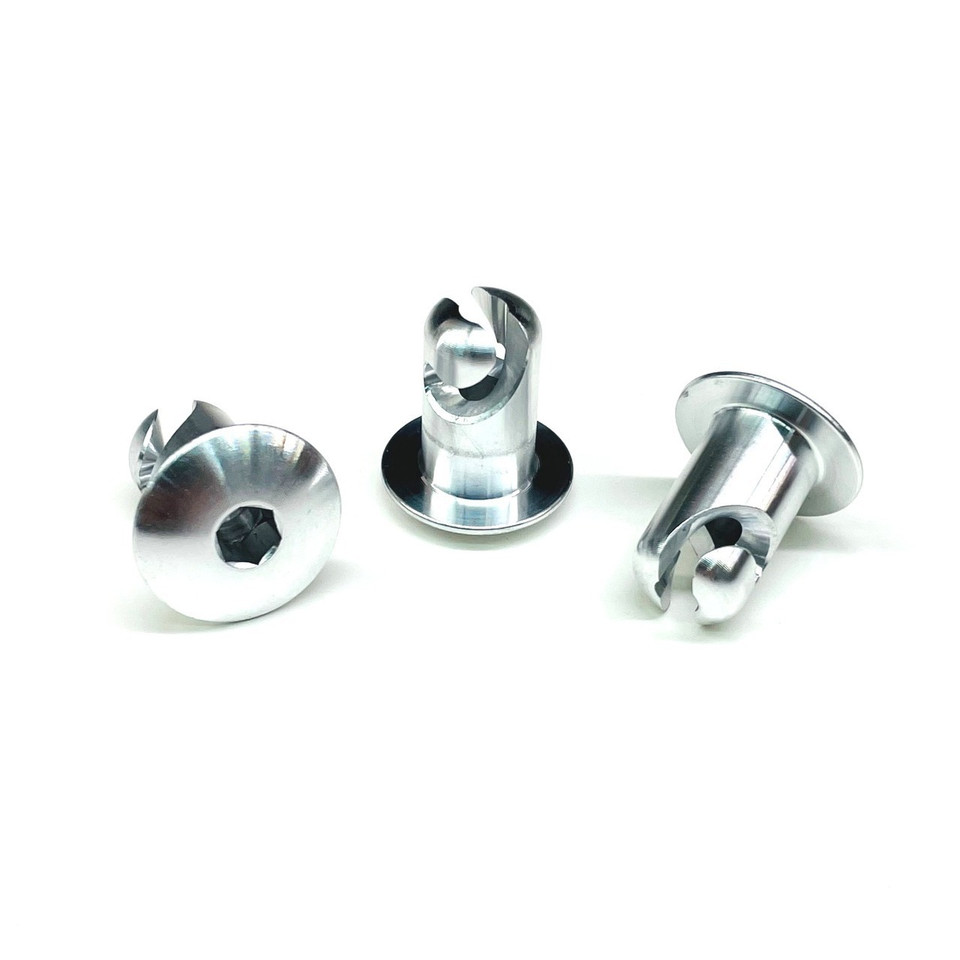 Quarter Turn Hex Head DZUS Button Fasteners 550 Dome 50pk