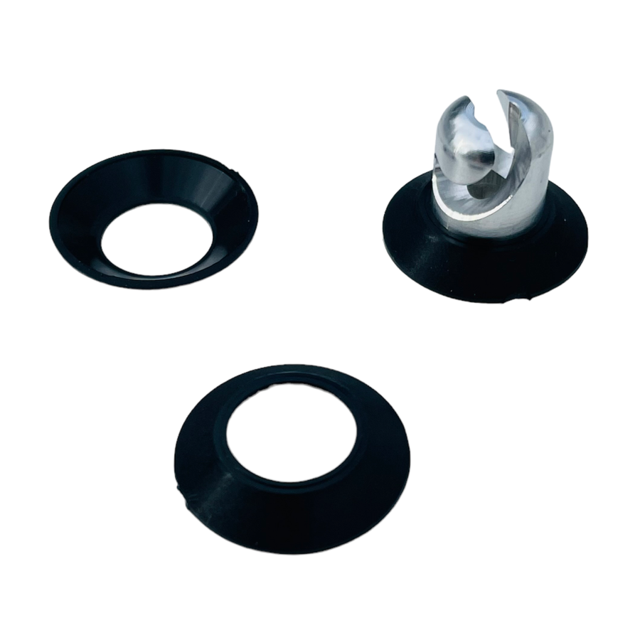 Quarter Turn DZUS Button Fastener Washers Black 25pk
