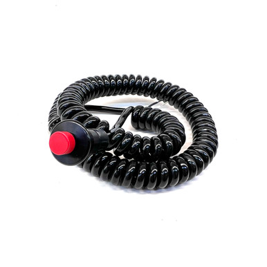 Red Snap Action Button - Corded