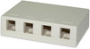 4-Port Surface Mount Box Dark Ivory - SMKL-4-DI {Qty. 10, $3.70/ea.}