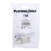 Platinum Tools Cat8 Toolless Shielded Keystone Jack with Shudder. 1/Bag - 2 | Genesee Supply Co.