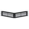 Angled QUICKPORT™ Patch Panel, 48?Port, 2RU, Black