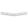 Angled QUICKPORT™ Patch Panel with Magnifying Lens, 24?Port, 1RU, White