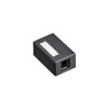 Surface-Mount QUICKPORT™ Box, Plenum Rated, 1-Port, Black