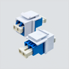 Fiber Optic Keystone Style Couplers, Duplex, LC Adapter, SM, OS3, Blue