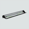 Blank, 24-Port, 1U, Shielded (F/UTP)/Unshielded (U/UTP) Patch Panels with Grounding Wire & Rear Cable Management Bar